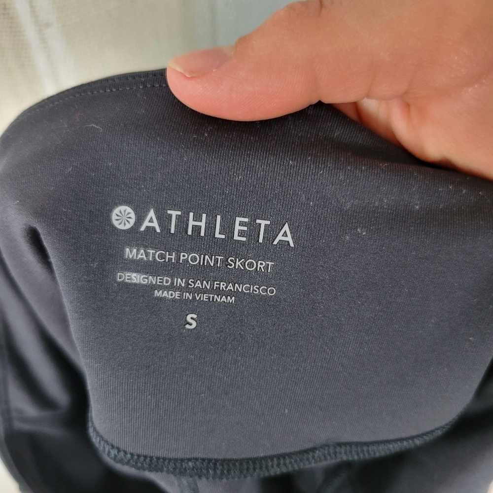 Athleta Match Point Skort Mini Skirt Camo Gray Black Size Small - Picture 10 of 13